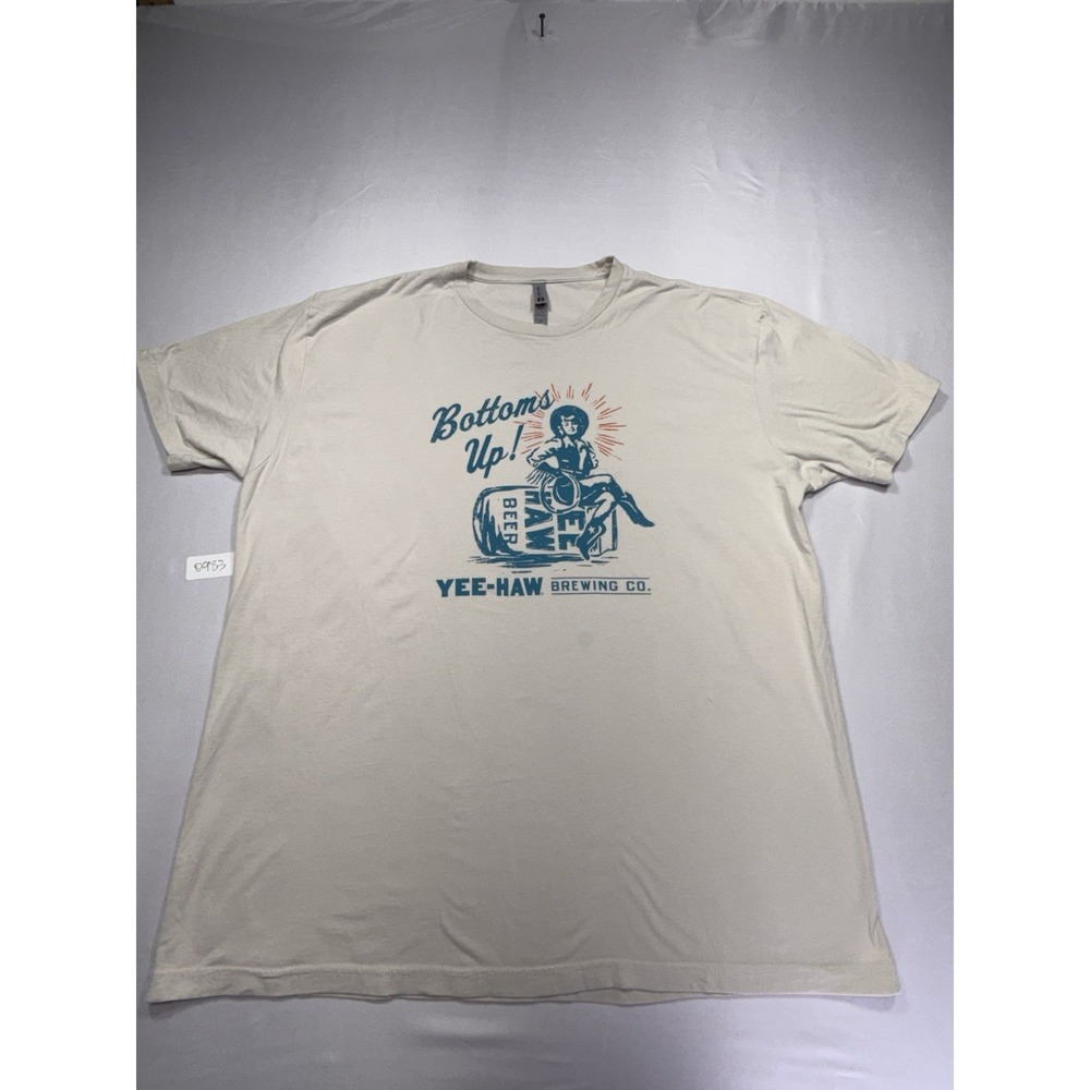 Next Level Apparel Yee-Haw Brewing Co "Bottoms Up" Breweriana T-Shirt XXL